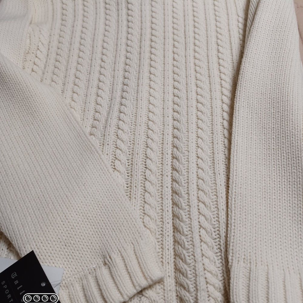 Gallery Sportswear zipper front heavy Sweater unisex/ - Picture 8 of 9